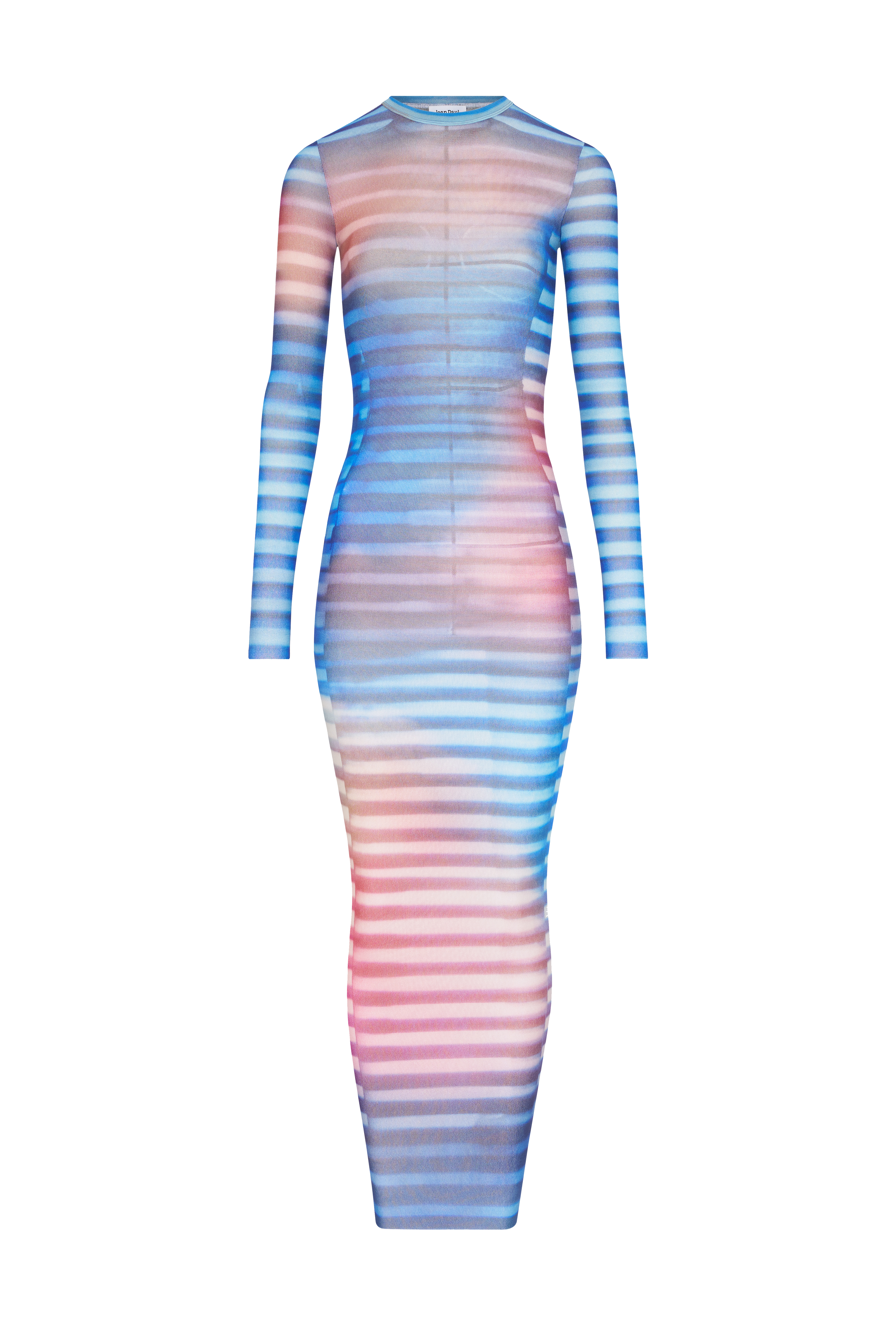 ワンピース JeanPaul GAULTIER FW25 'Air' dress (2503WDR030M005P 565034) air long dress woman light blue, blue and peach - JEAN PAUL